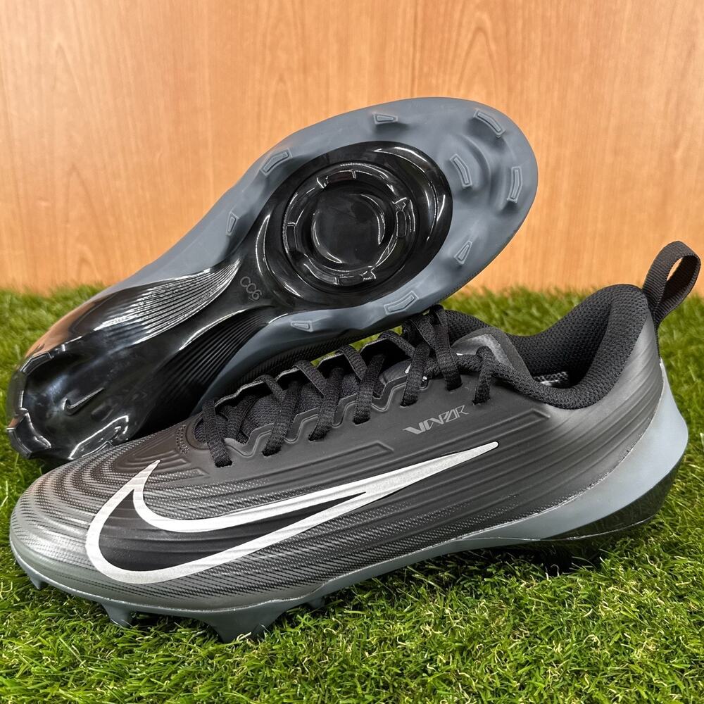 Nike Vapor Speed 3 Black Dark Grey Football Cleats FB3303-002 Men's Size 8
